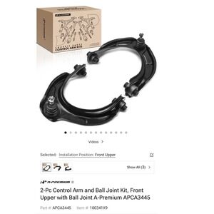 A-Premium Front Upper Control Arm and Ball Joint Kit for Acura Honda 2-Pc